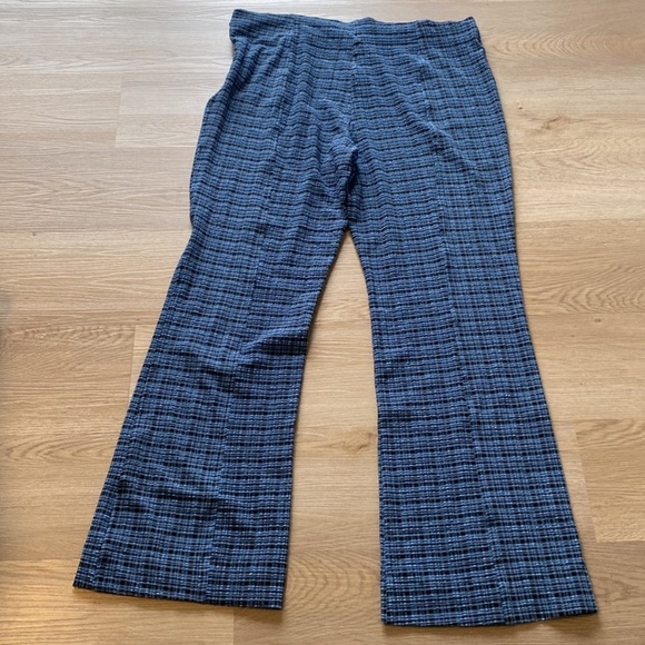 NWT Ganni Seersucker Mini Check Granada Sky Pants - Picture 10 of 14